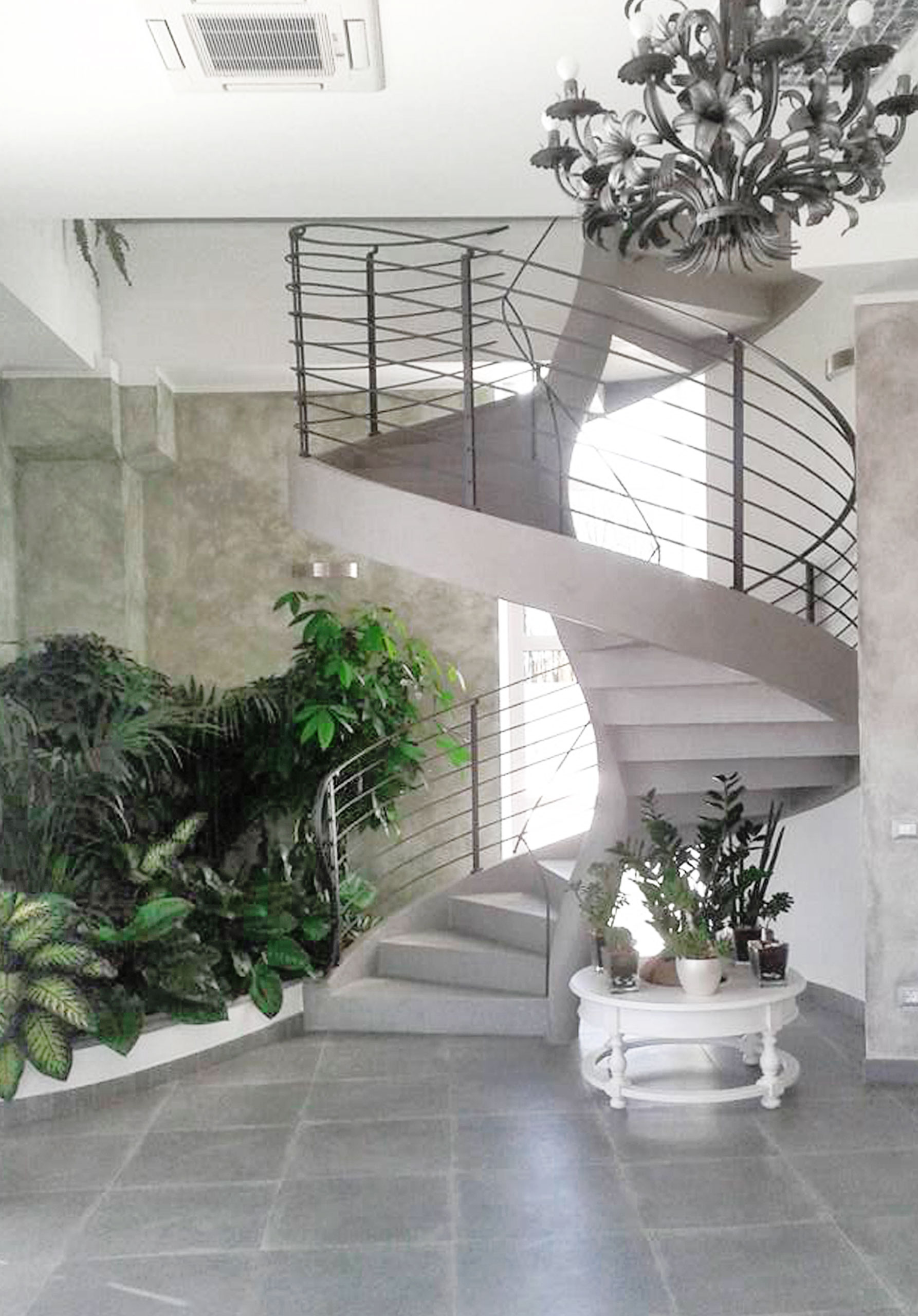 Handcrafted railings for indoor and outdoor staircases
