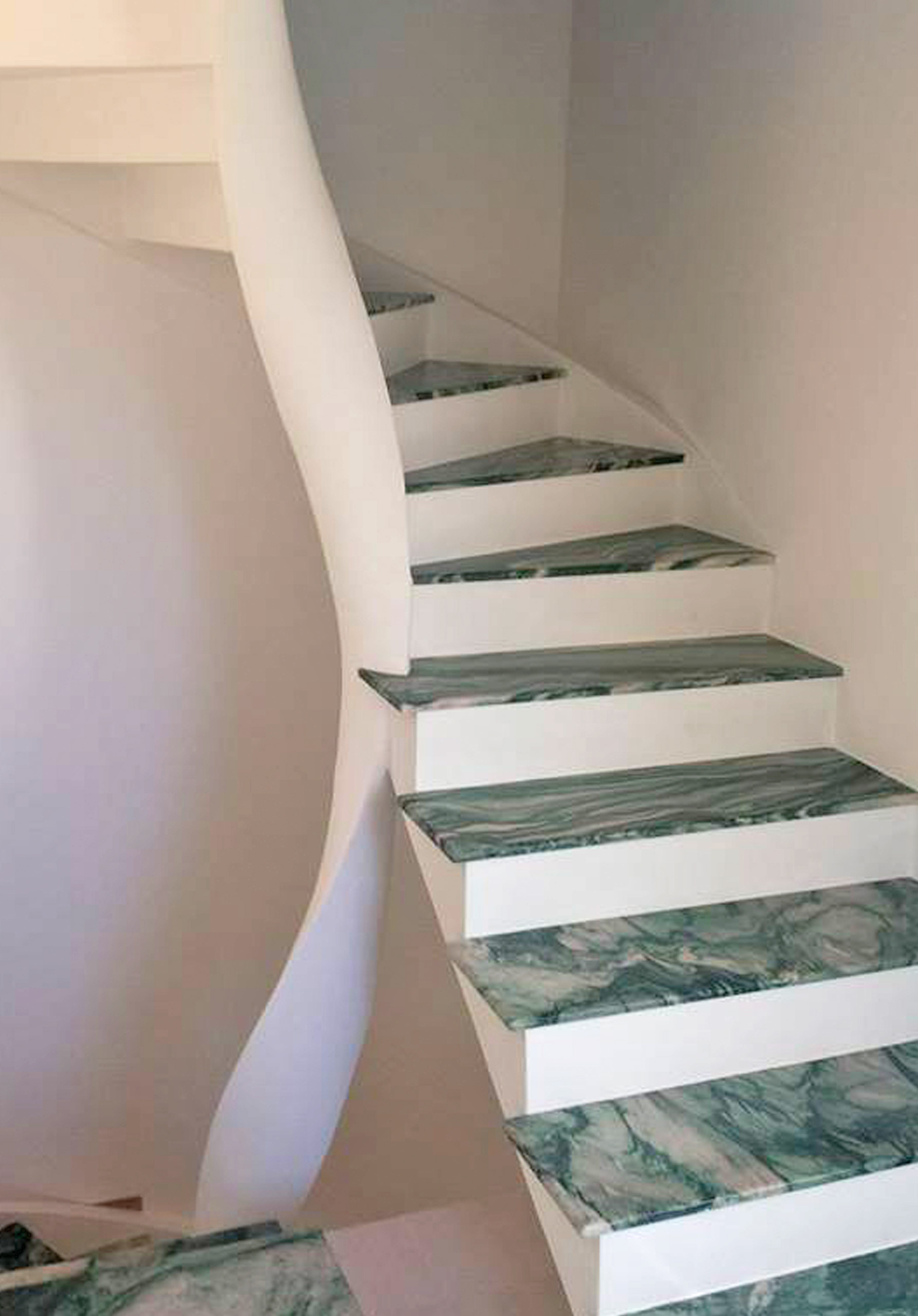 Custom-designed helical staircases